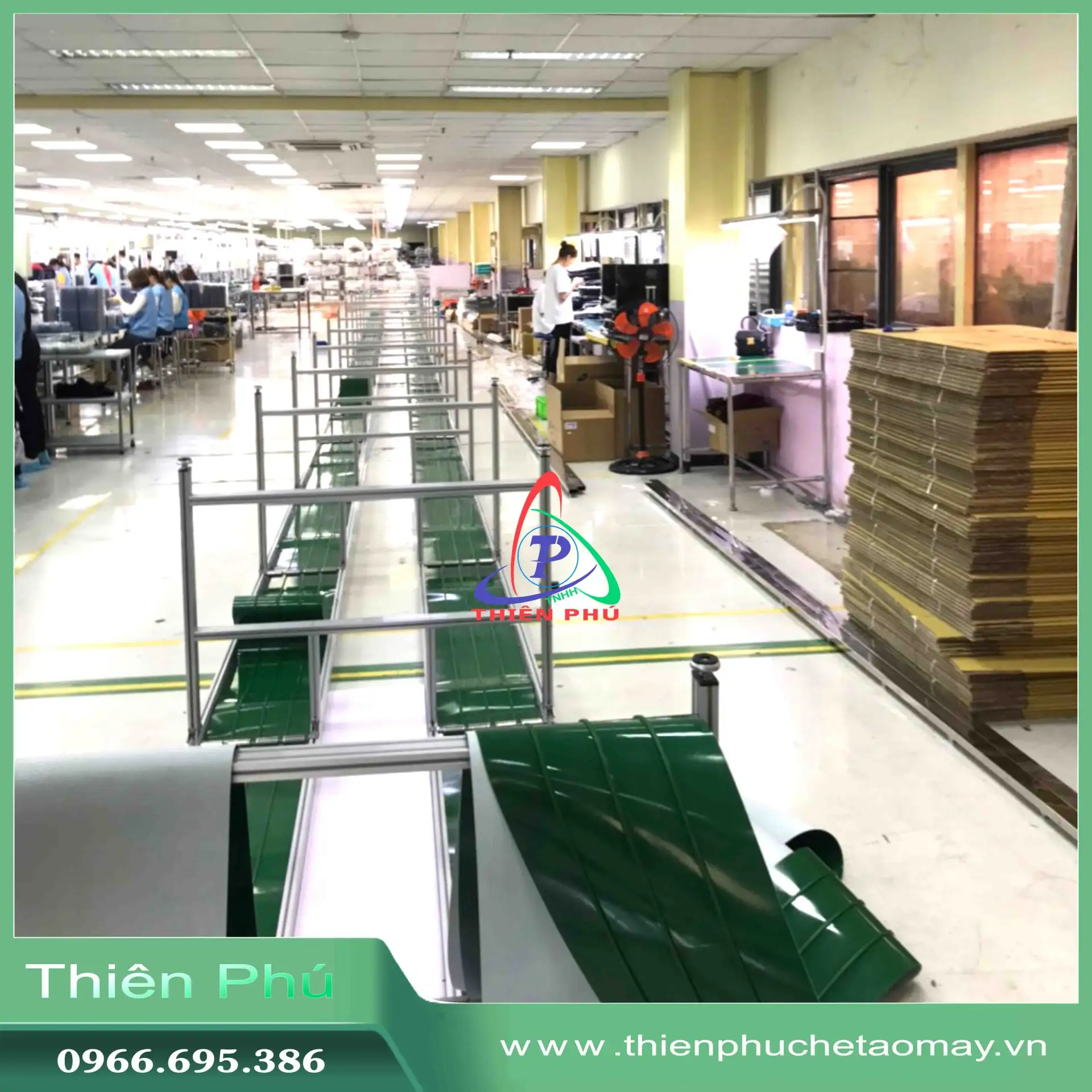 Băng Tải PVC Chuyền Linh Kiện