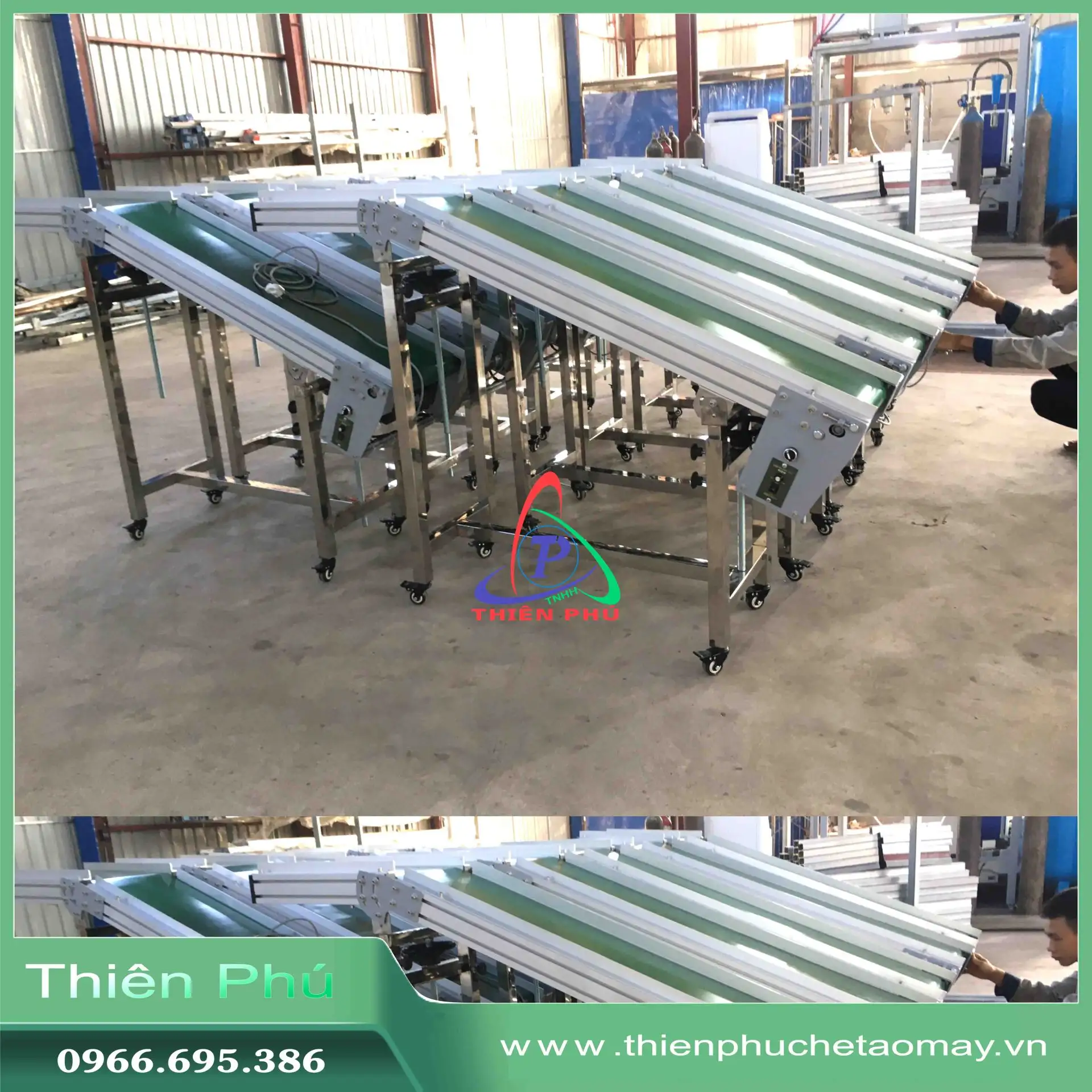Băng Tải PVC Lắp Ráp Linh Kiện Điện Tử