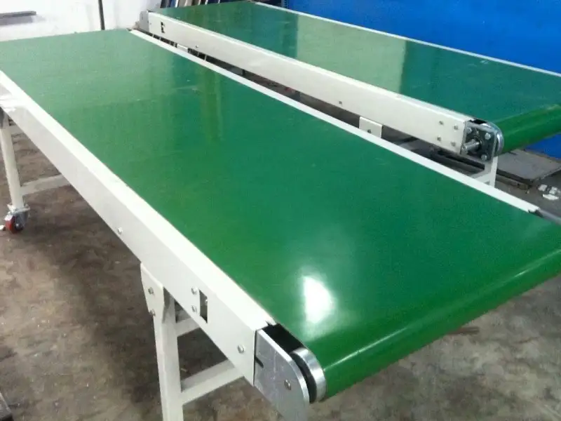 Cách vận hành băng tải PVC xanh